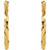 14K Yellow Gold Twisted Hinged Hoop Earrings