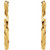 14K Yellow Gold Twisted Hinged Hoop Earrings