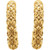 14K Yellow Gold Sculptural J-Hoop Earrings