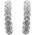 14K White Gold Sculptural J-Hoop Earrings