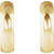 14K Yellow Gold Classic Hinged Hoop Earrings