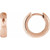 14K Rose Gold Classic Hinged Hoop Earrings