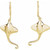 14K Yellow Gold Stingray Dangle Earrings