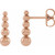 14K Rose Gold Graduated Ball Drop Earrings