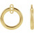 14K Yellow Gold Circle Earring Jackets