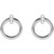 14K White Gold Circle Earring Jackets