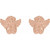 14K Rose Gold Cherub Earrings