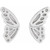 14K White Gold Butterfly Wing Earrings