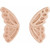 14K Rose Gold Butterfly Wing Earrings