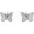 14K White Gold Petite Butterfly Earrings