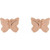 14K Rose Gold Petite Butterfly Earrings