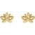 14K Yellow Gold Lotus Earrings