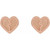 14K Rose Gold Tiny Heart Earrings