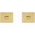 14K Yellow Gold Heart Envelope Earrings