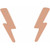 14K Rose Gold Tiny Lightening Bold Earrings