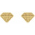 14K Yellow Gold Tiny Diamond Earrings