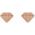 14K Rose Gold Tiny Diamond Earrings