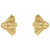 14K Yellow Gold Bee Earrings