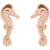 14K Rose Gold Seahorse Earrings