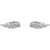 14K White Gold Angel Wing Earrings