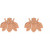 14K Rose Gold Bumblebee Earrings