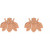 14K Rose Gold Bumblebee Earrings