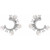 14K White Gold Cultured White Freshwater Pearl & 1/3 CTW Natural Diamond Hoop Earrings