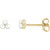 14K Yellow Gold Cultured Freshwater Pearl Cluster Earrings
