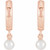 14K Rose Gold Cultured Seed Pearl Hoop Earrings