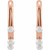 14K Rose Gold Cultured Seed Pearl Fancy Hoop Earrings