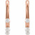 14K Rose Gold Cultured Seed Pearl Fancy Hoop Earrings