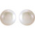 14K Yellow Gold Classic Cultured White Freshwater Pearl Earrings