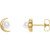 14K Yellow Gold Cultured Freshwater Pearl Earrings