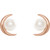 14K Rose Gold Cultured Freshwater Pearl Earrings