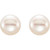 14K Yellow Gold 5-6mm  Cultured White Freshwater Pearl Earrings