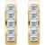 14K Yellow Gold 9/10 CTW Natural Diamond Classic Hoop Earrings