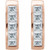 14K Rose Gold 9/10 CTW Natural Diamond Classic Hoop Earrings