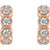 14K Rose Gold 7/8 CTW Diamond Huggie Earrings