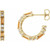14K Yellow Gold Natural Citrine & 1/2 CTW Natural Diamond Earrings