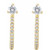 14K Yellow Gold 1/3 CTW Natural Diamond J-Hoop Earrings