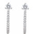 14K White Gold 1/3 CTW Natural Diamond J-Hoop Earrings