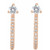 14K Rose Gold 1/3 CTW Natural Diamond J-Hoop Earrings
