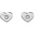 14K White Gold .06 CTW Natural Diamond Heart Earrings