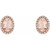14K Rose Gold Natural Pink Morganite & 1/5 CTW Natural Diamond Earrings