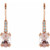 14K Rose Gold Natural Morganite & .05 CTW Natural Diamond Earrings