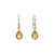 14K Yellow Gold Natural Citrine & .02 CTW Natural Diamond Earrings 14K Yellow Gold Natural Citrine & .02 CTW Natural Diamond Earrings
