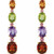 14K Yellow Gold Natural Multi-Gemstone Earrings