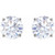 14K White Gold 2 CTW Natural Diamond Stud Earrings