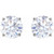 14K White Gold 2 CTW Natural Diamond Stud Earrings