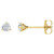 14K Yellow Gold 1/2 CTW Natural Diamond 3-Prong Stud Earrings